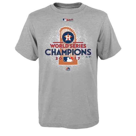 Houston Astros Youth 2017 World Series Champions T-Shirt M 10/12 - Picture 1 of 4